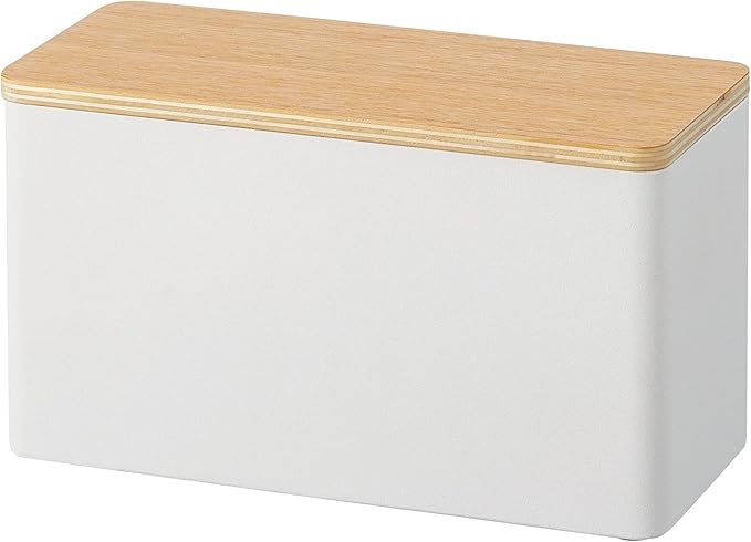 山崎実業(Yamazaki) サニタリー 収納ケース ナチュラル 約W23XD10.5XH14cm リン
