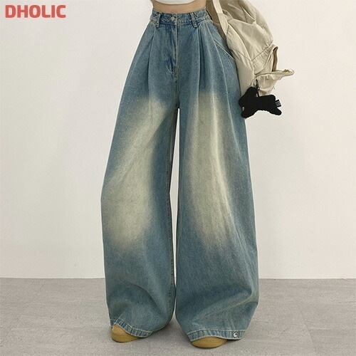 [メガ割りSALE]ドロスト2WAYタックワイドデニムパンツ