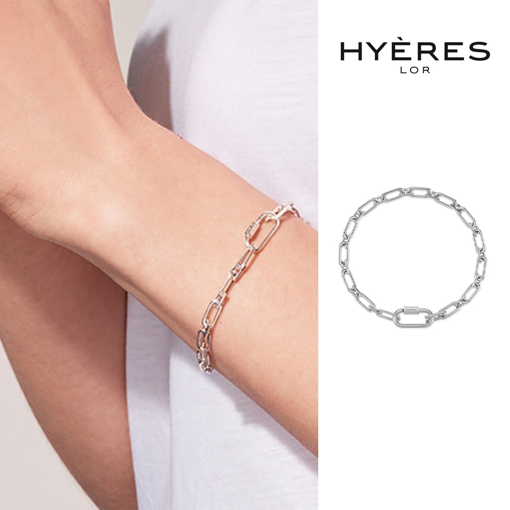 在庫あり】 Noailles LOR] [HYERES silver S bracelet chain link ブレスレット SIZE:18cm -  flaviogimenis.com.br