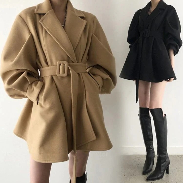 冬アウター春トレンチコートチェスターコート レディース トレンチコート ミディアム丈 ラシャスーツコート オーバー 秋冬