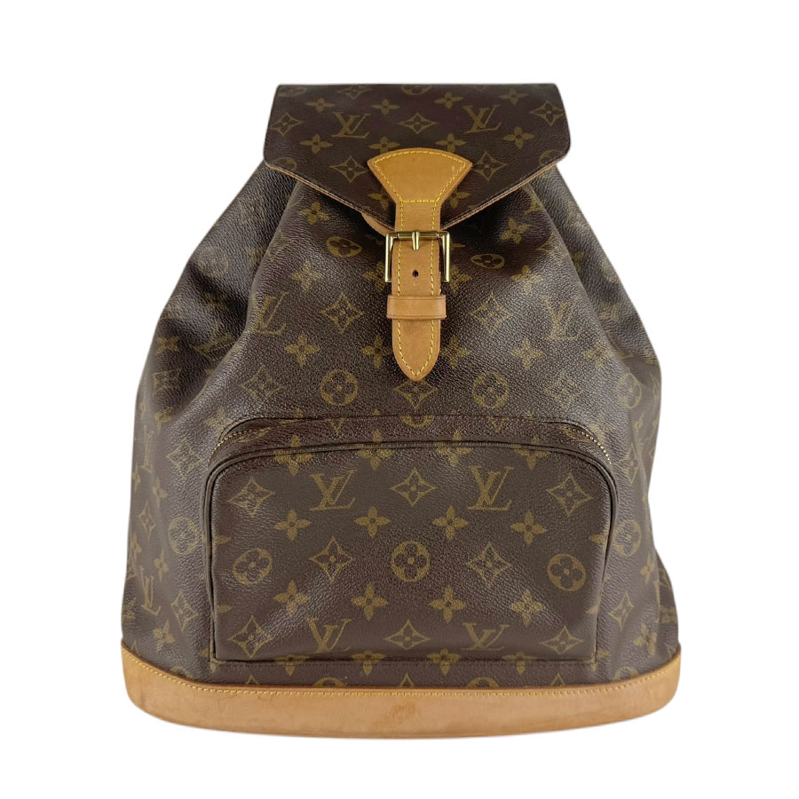 ルイ ヴィトン LOUIS VUITTON リュック モノグラム モンスリGM モノグラムキャンバス ブラウン ゴールド レディース M51135 z9230
