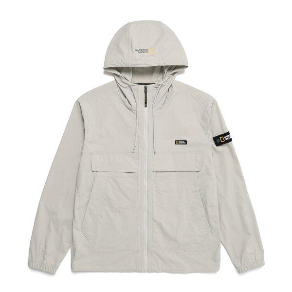 N233UFT040 ムースポケットウーブントレーニングジャケット アイスグレー