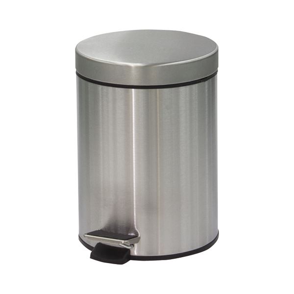 (まとめ) ステンレスペダルボックス 5L SU-909-905-0 1台 (×4セット)