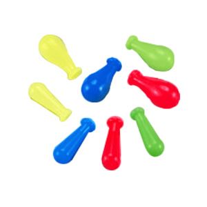 （まとめ）カラーシリコン乳豆 2ml 赤 5個入(×10セット)