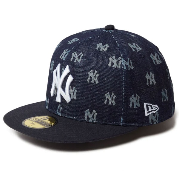 ニューエラ NEW ERA 59FIFTY Denim Monogram ニューヨーク・ヤンキース インディゴデニム 14307712 帽子 キャップ