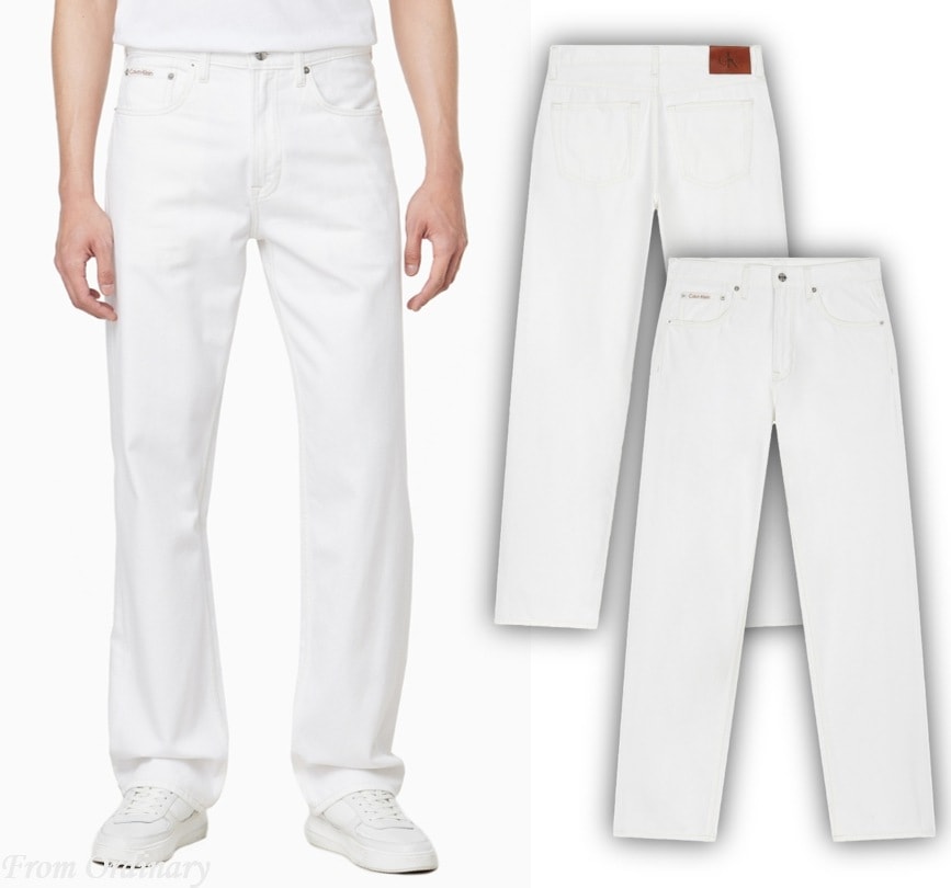 90s Straight Fit White Jeans (4RC703G-ASN)