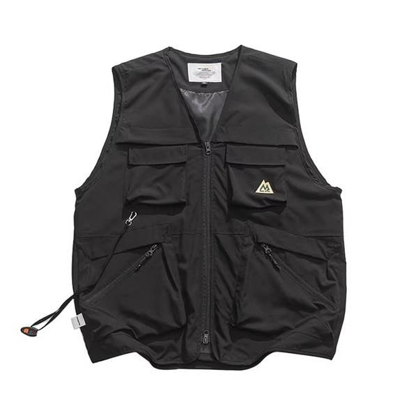 ワークベスト ジレ メンズ ノースリーブ 夏秋用 ポケット付き レディース 作業服 ジップ 多機能 メッシュベスト 釣り用 撮影用 通気