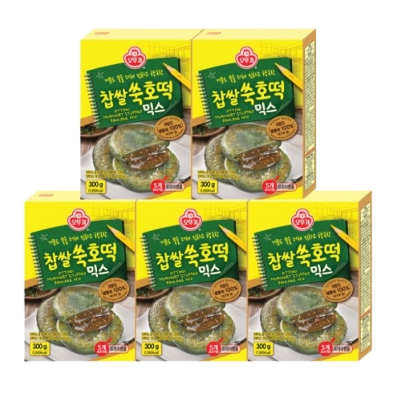 [NEW]もち米ヨモギ ホットク ミックス 300g X 5個/韓国代表の冬のおやつ