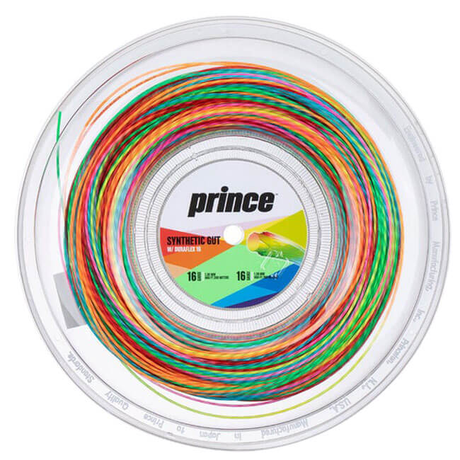 プリンス(Prince) シンセティックガット DURAFLEX 16(1.30mm) 200Mロール 硬式テニス ナイロン モノフィラメントガット DURA-RL-レインボー(21y11m)