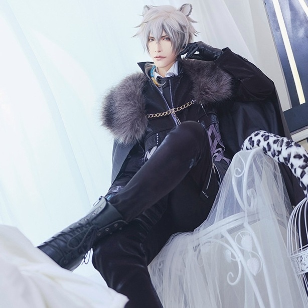 Arknightsアークナイツシルバーアッシュコスプレ衣　尻尾付き耳付き