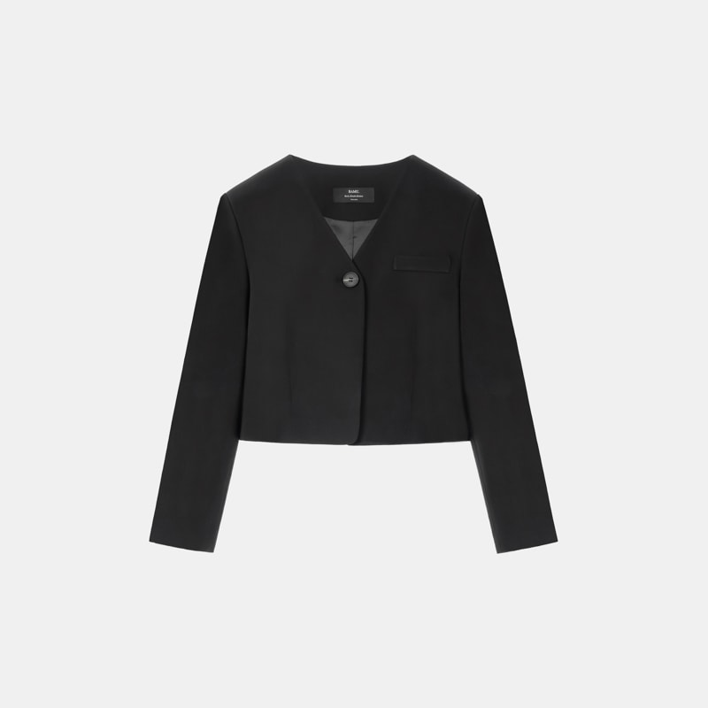 Colin No Collar Crop Short Jacket COLIN31