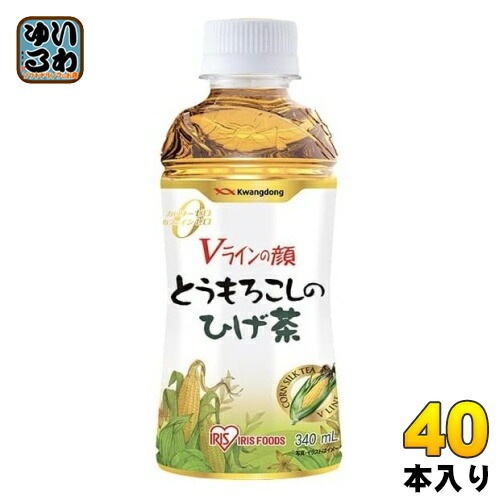 アイリスオーヤマ とうもろこしのひげ茶 340ml ペットボトル 40本 (20本入×2 まとめ買い) 茶飲料 お茶 ゼロカロリー ゼロシュガー ゼロカフェイン