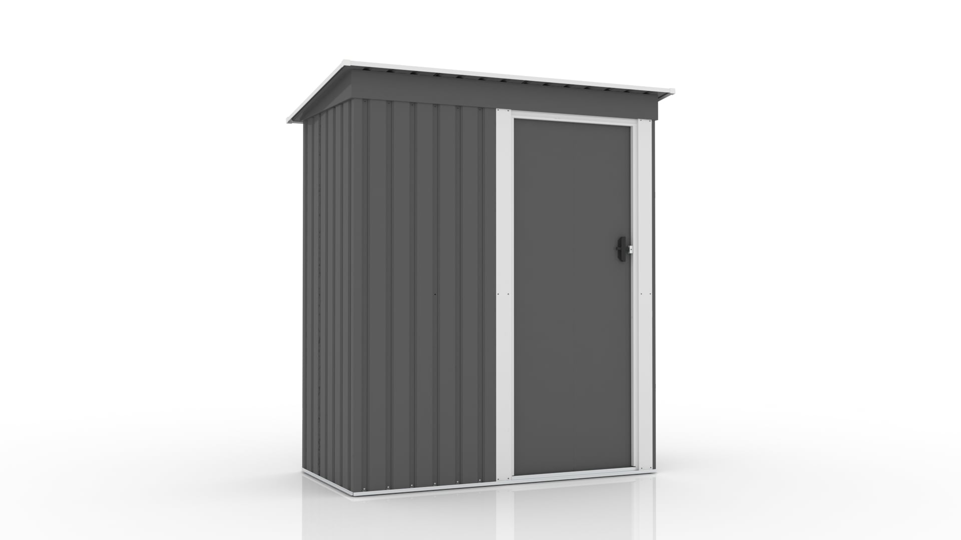 【グレー】 棚付き物置 屋外 大型 倉庫 大型物置 戸外収納庫 物置 防水/耐侯 収納可能 ガーデン/庭/田畑/農場 頑丈 大容量 スチール 床なし