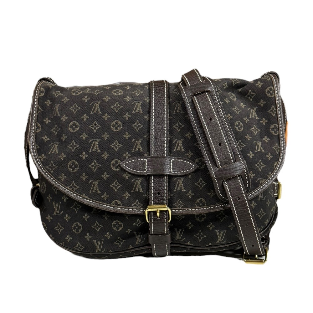 ルイヴィトン ソミュール30 モノグラムミニラン ショルダーバッグ モノグラムミニラン Ｍ95227 ブラウン LOUIS VUITTON 中古