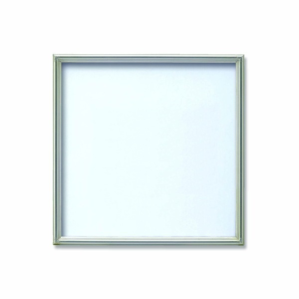[角額]アルミ正方形額/壁掛けひも/アクリル付き 400角（400x400mm）シルバー