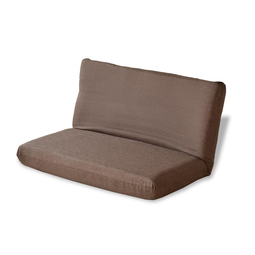 コムファ Connie 【 日本製 】ラブソファー 幅 90 リクライニング ローソファ フロアソファ コンパクト ソファ 2人掛け シンプル 新生活 ブラウン