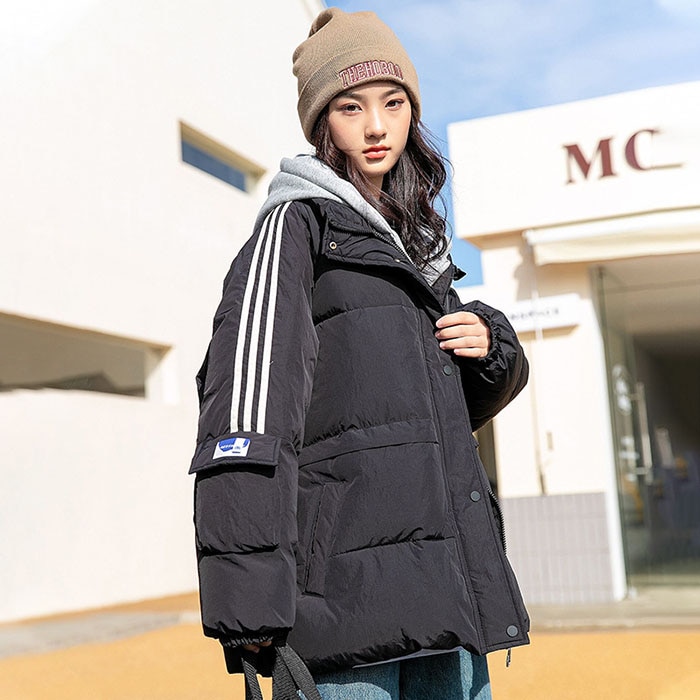 ダウンジャケット レディース 大きいサイズ ダウンコート 学生 ジャケット アウター コート 高校生 中学生 上着 フード付き ダウン 軽量 厚手 秋 冬 冬服 暖かい 防寒 保温 着痩せ 韓国ファッ