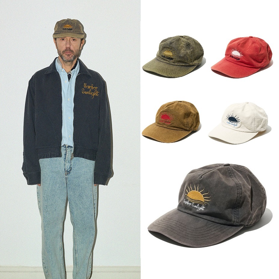 [韓国の人気帽子] VTG Washed Sunlight Ball Cap