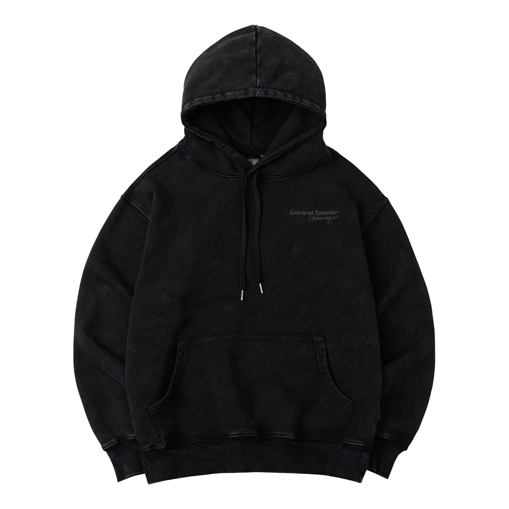 CONTROL TOWER Pigment Oversized Sweatshirt Black