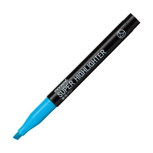 （まとめ）モナミ 蛍光ペン SUPERHIGHLIGHTER 水色 18405 1本 [x300]