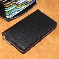 財布 メンズ 長財布 牛革 YKK製 ラウンドファスナー 19cm10cm2.5cm PUレザー
