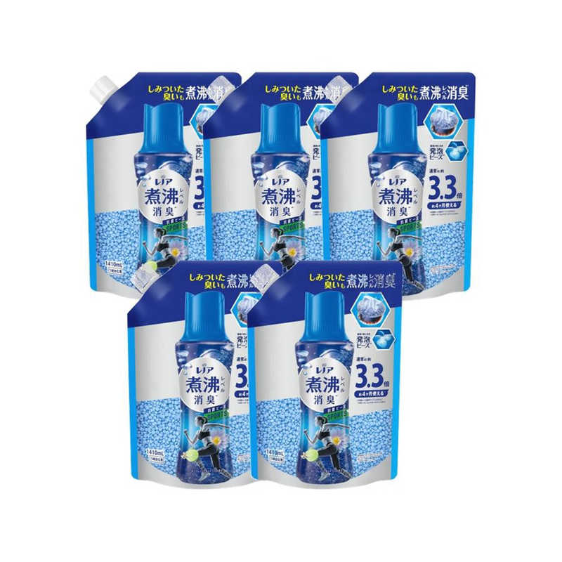 P＆G　(ケース販売) レノア 煮沸レベル 消臭抗菌ビーズ スポーツ クールリフレッシュ&シトラスの香り つめかえ用 超特大 1410ml×5個 7,049円