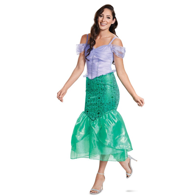 コスプレ 仮装 アリエル デラックス 大人用 M (クラシック コレクション) 【 コスプレ 衣装 ハロウィン 仮装 コスチューム ディズニープリンセス グッズ メイド 人魚 余興 女性用 公式 レデ