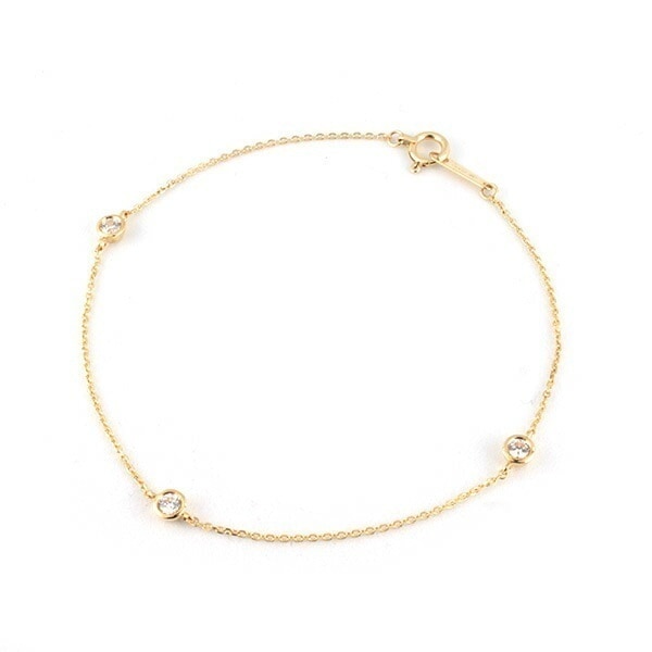 正規紙袋＆箱付 ブレスレット レディース 3石モチーフジュエリー アクセサリー プレゼント ギフト