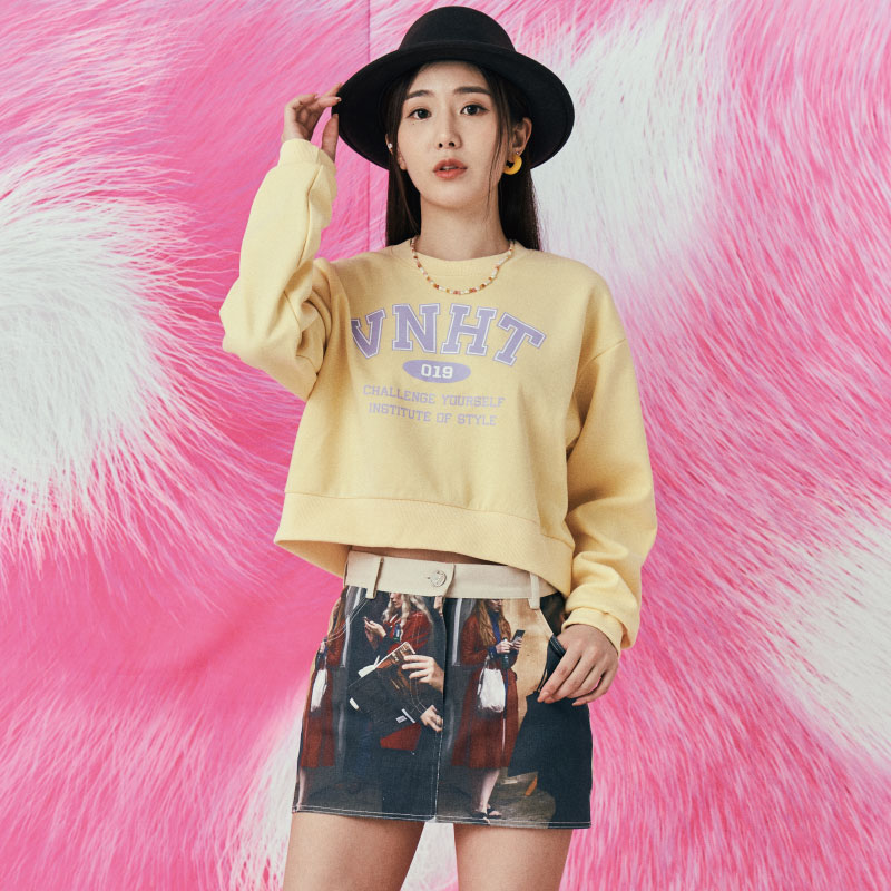 VH Challenge CROP SWEATSHIRT ベンヒットクロップチャレンジスウェット