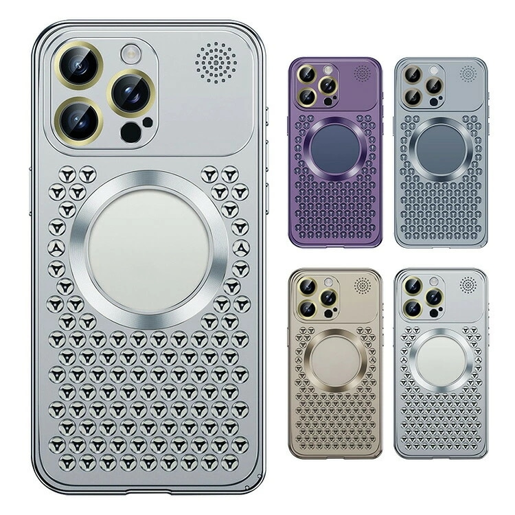 iPhone15 ケース アルミ カメラ保護 カバー レンズ保護カバー 耐衝撃 メッシュ 通気性抜群 かっこいい iPhone 15 Plus/15 Pro/15 Pro Max アイフォン15/15