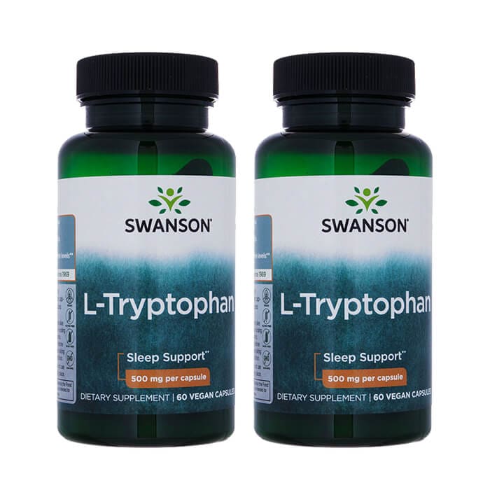 L-トリプトファン500mg　60錠 2本　スワンソン　リラックス　サプリメント 海外直送