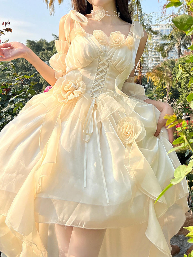 【2枚購入で 3oo円OFF！】甘くて優しいスタイルロリータサスペンダーハイエンドスーパースカートロリータプリンセスドレス