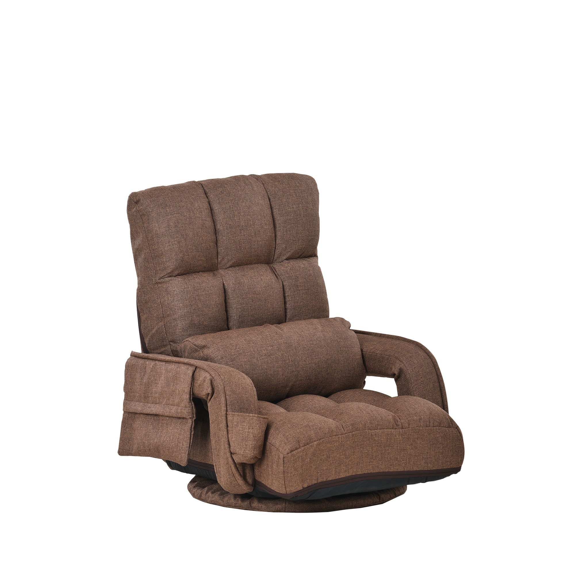 回転式座椅子 肘掛け ハイバック 座いす リクライニング 1人掛けソファー フロア ソファー リラックスチェア 折りたたみ リクライニングチェアー ファブリック 座イス おしゃれ 椅子 チェアー いす 7,821円