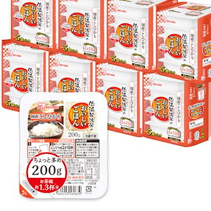 まとめ買い　パックご飯 200g x 40個 国産コシヒカリ 低温製法米のおいしいごはん 非常食 米 レトルト