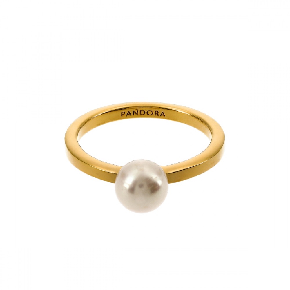 판도라 163157C01 타임리스 트리티드 프레쉬워터 컬처드 진주 실버 반지