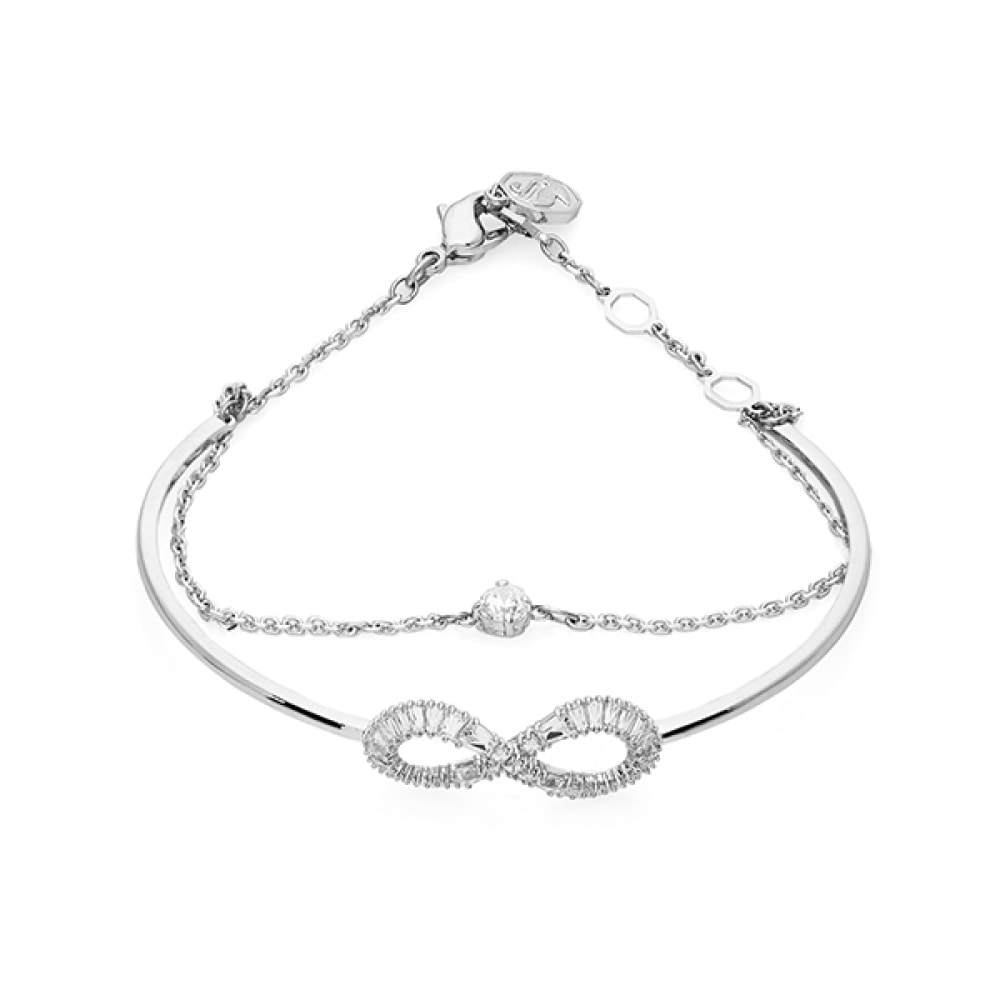 スワロフスキー 5684049 双曲インフィニティバングルミディアムブレスレット