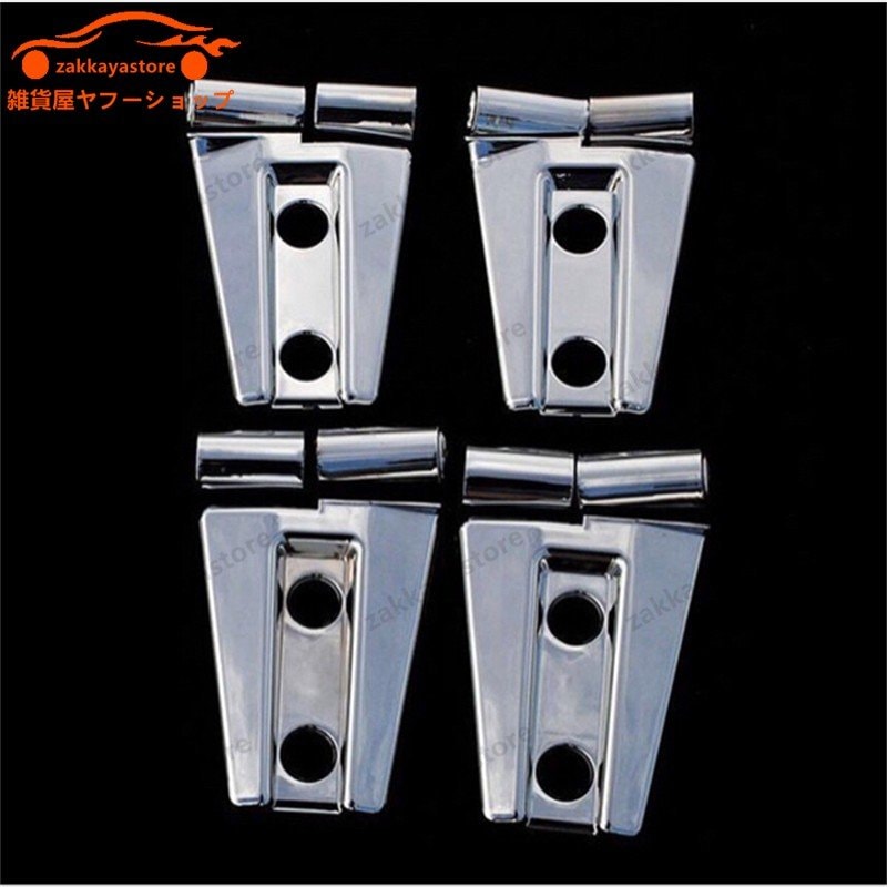 Jeep ジープ ラングラー ヒンジ クローム カバー 4set 2ドア