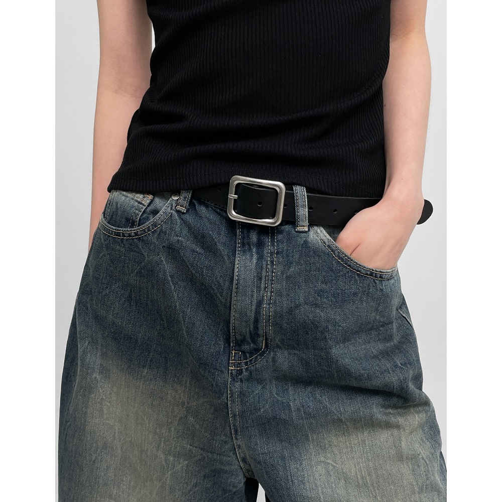 ブラックアップ Ikenny ベーシックスクエアベルト (牛革)