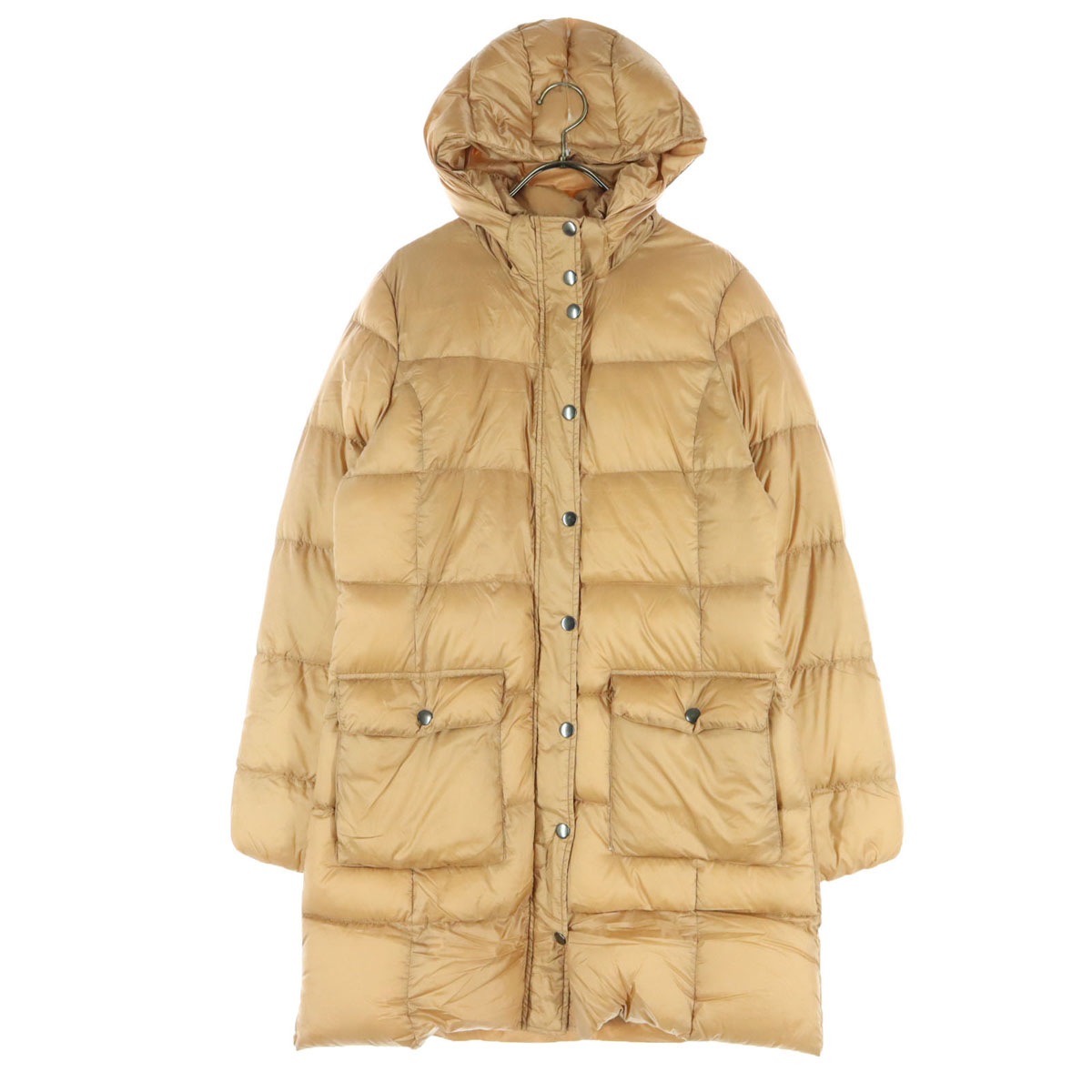 GOOD DAY グッドデイ ミャンマー製 長袖 ライト ダウンコート LL ブラウン系 レディース 古着