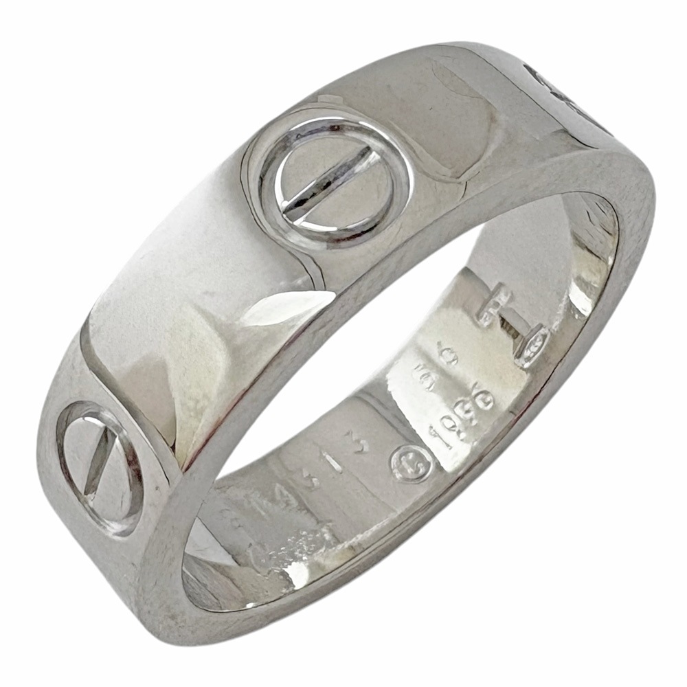 カルティエ ラブ リング 指輪 15号 18金 K18ホワイトゴールド CARTIER 中古 美品