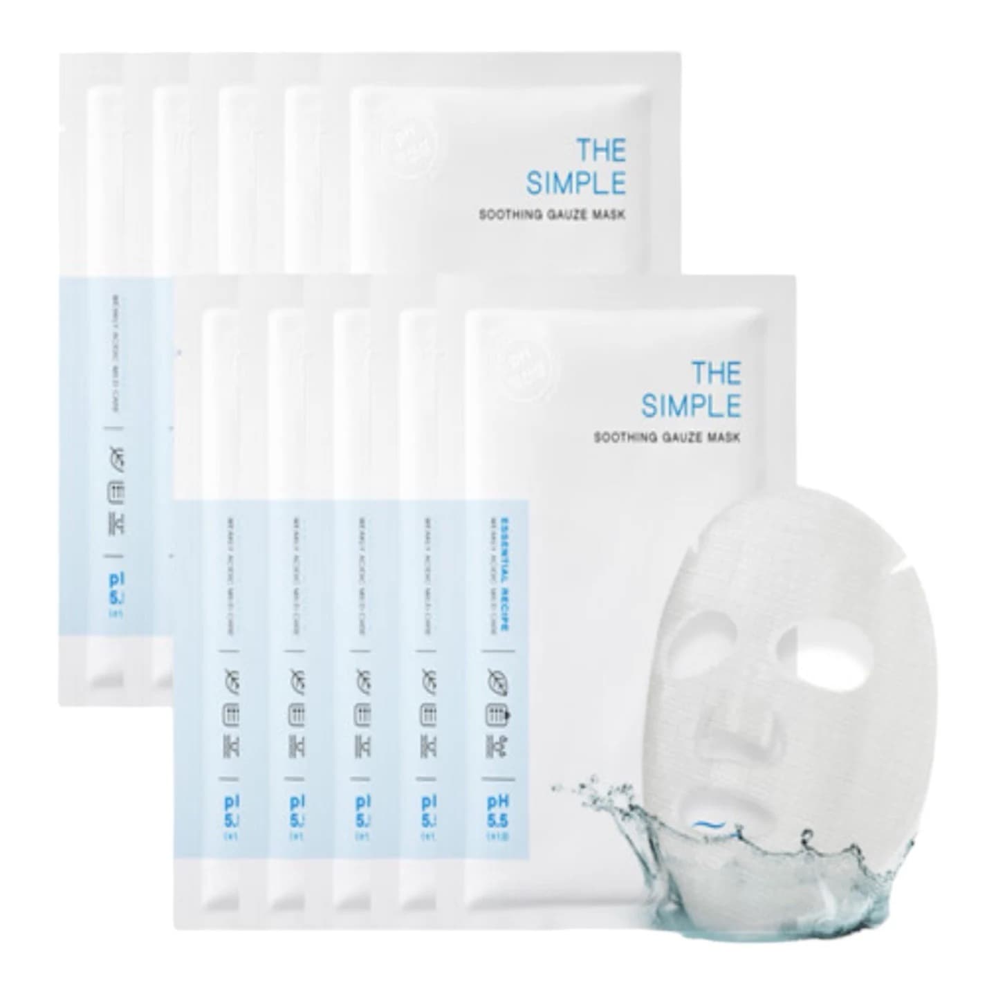 ザシンプル ガーゼマスク 10枚