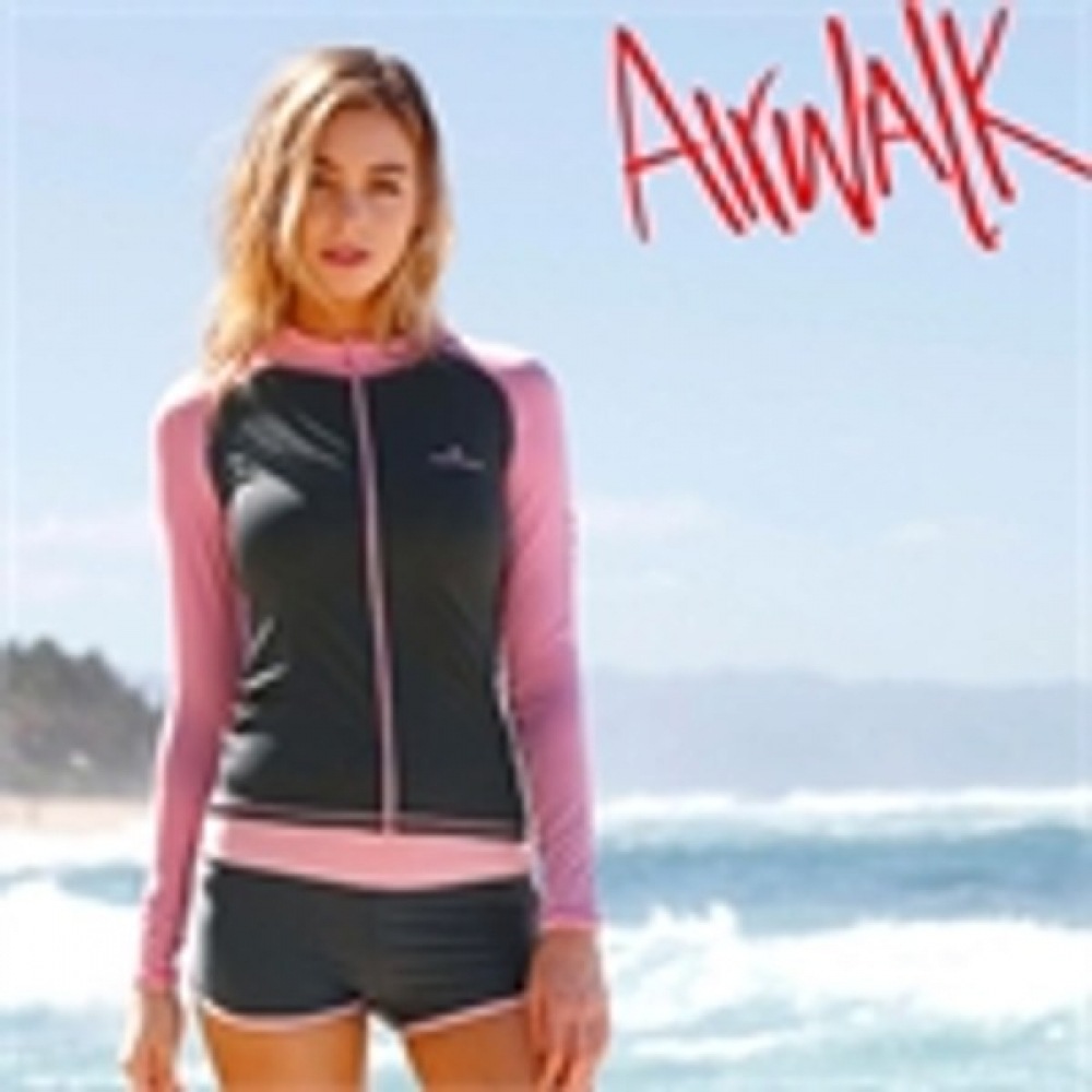 (エアワーク) エアワークサーフレディースラッシュガードセット 2個セット YAWE5220_CH+YAWE5107_PK /ラッシュガード/フレッシュガード/ボードショーツ