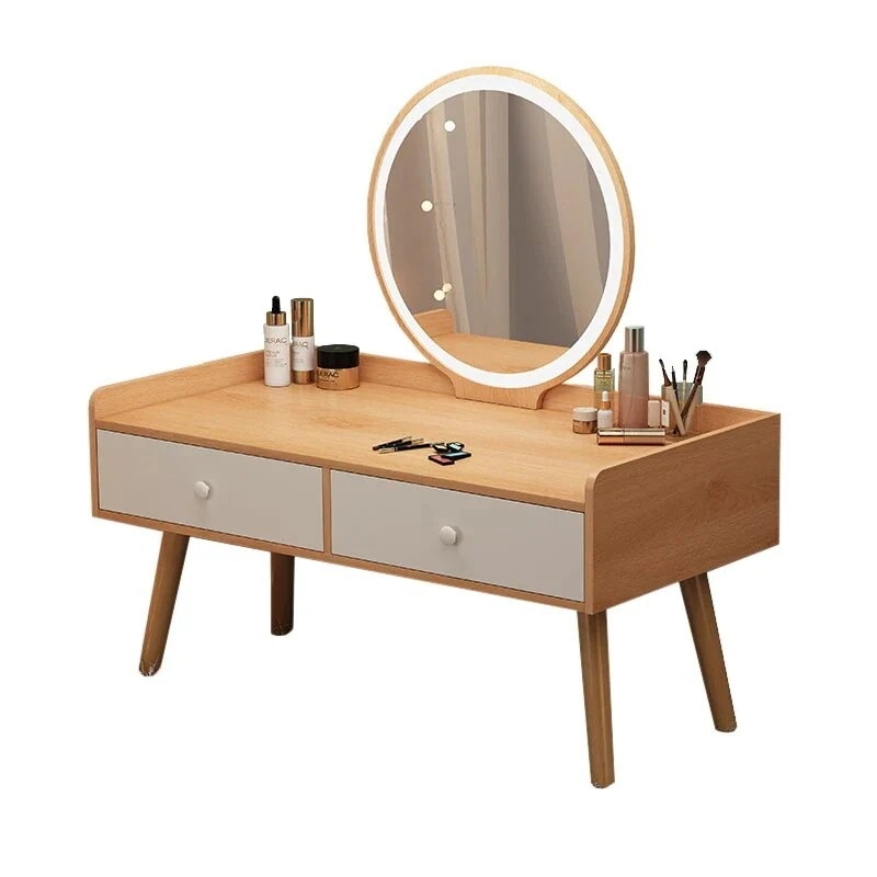 漂窓化粧台寝室小型座地化粧テーブルネット赤現簡約北簡易化粧台ミニドレッサー