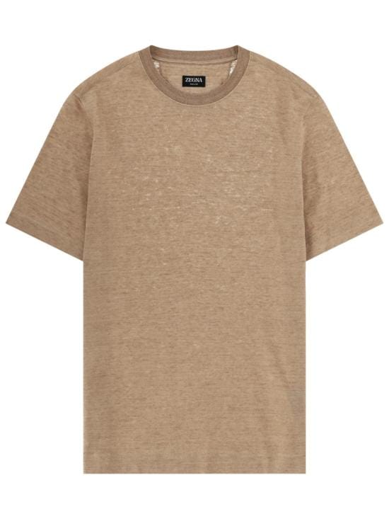 ERMENEGILDO ZEGNA Men T-Shirts UH352A3 H776N02 BEIGE