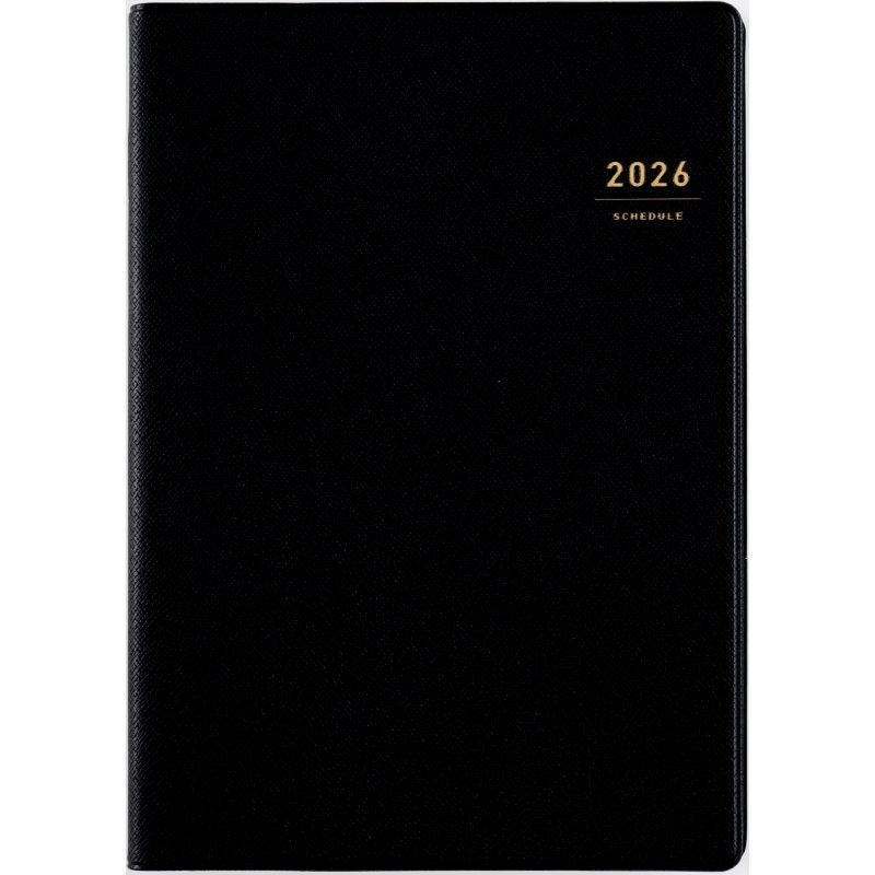 （まとめ買い）高橋書店 2026年 手帳 No.95 デスクダイアリー A5判 週間バーティカル式＆月間ブロック式 黒 [x3]