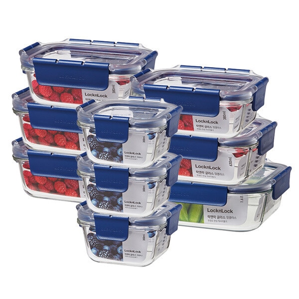 密閉容器/9P/ガラス製食品容器