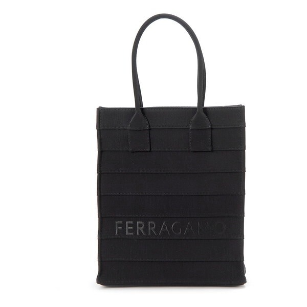 フェラガモ トートバッグ ブラック 213986 765614 FERRAGAMO BEACHWEAR GROS TOTE BLACK 並行輸入品