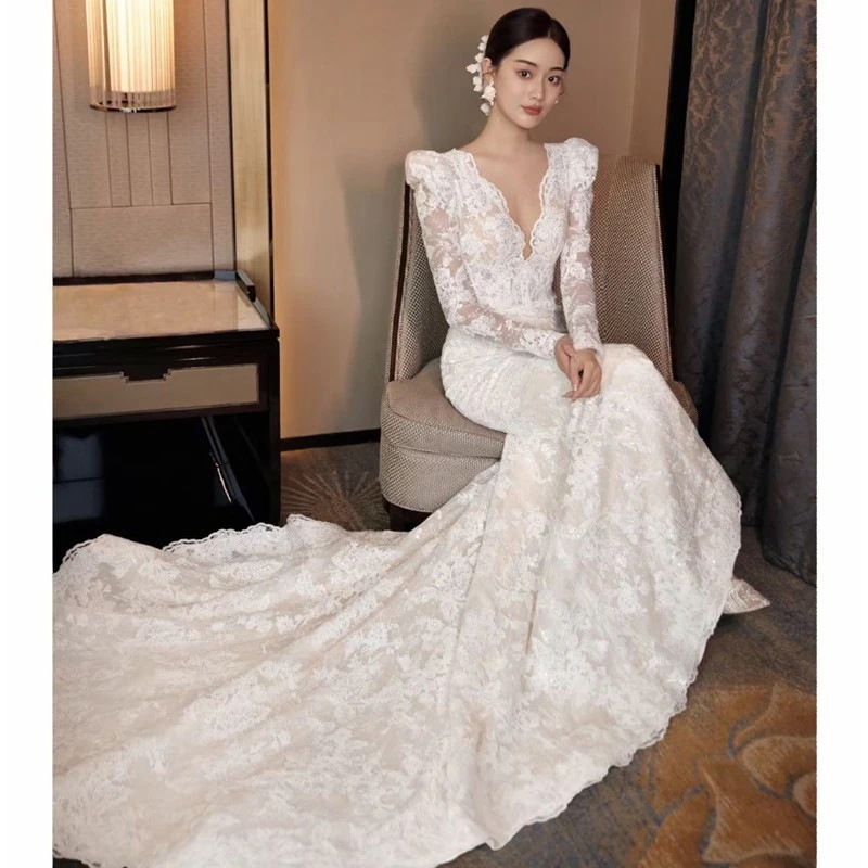 パーティードレス新作 高級感 今週は25%オフ花嫁ロングドレス ウェディングドレス 白 結婚式ワンピース 花嫁 結婚式 ドレス 結婚式 お呼ばれロングドレス 二次会ドレス