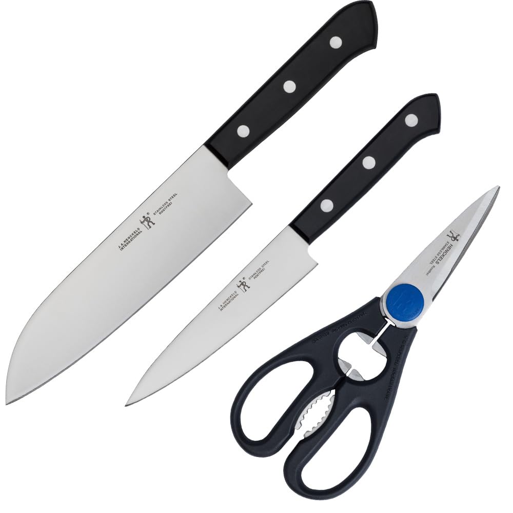 ヘンケルス 包丁セット ロストフライ 三徳包丁 ペティナイフ キッチンバサミ 3点セット ステンレス ギフト 食洗機対応 【日本正規販売品】 10055-013 Henckels
