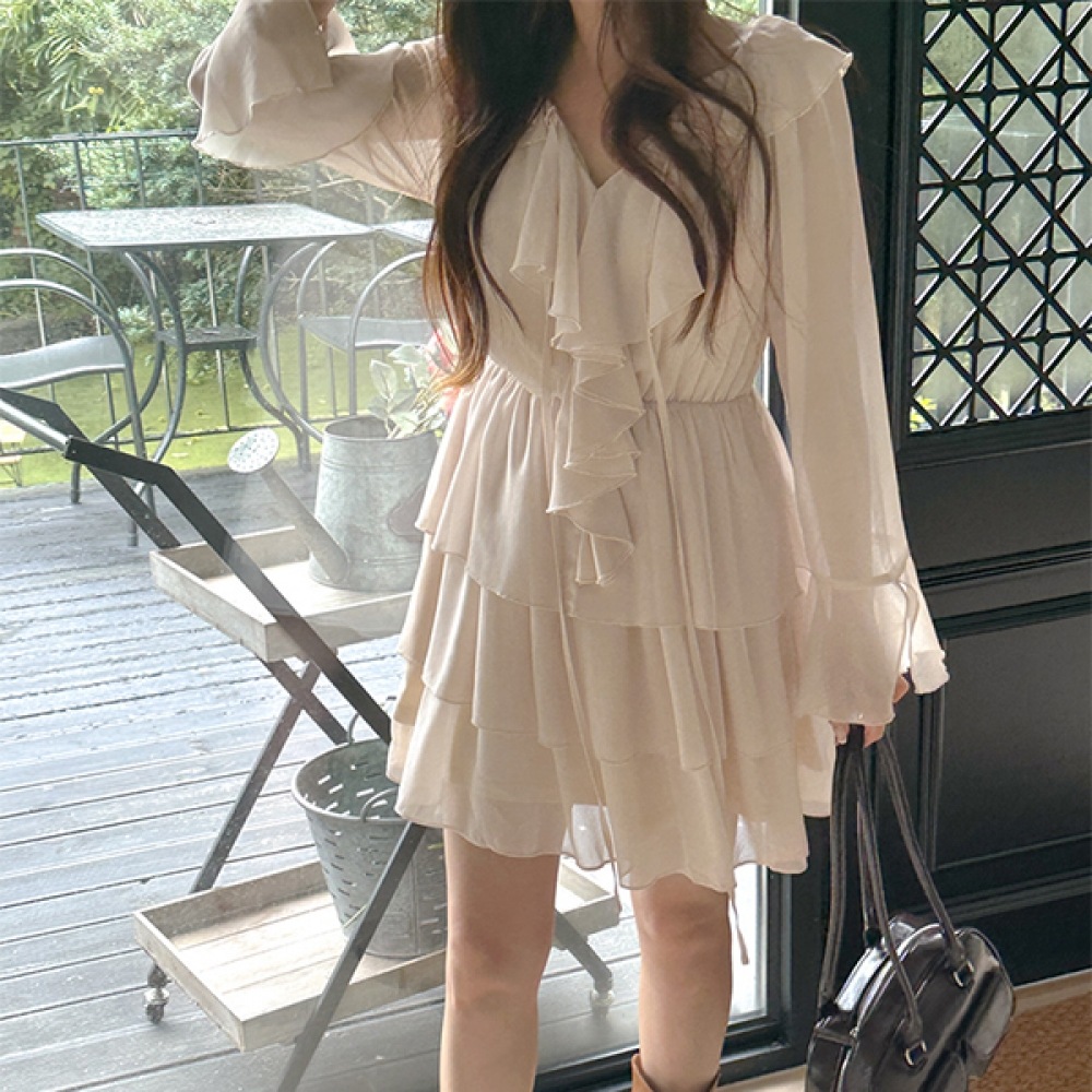 (JSTYLEのイーブレット) イーブレットミューデールシフォンオフショルダーミニドレス JSTYLE